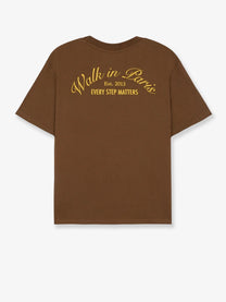Walk In Paris Men's Cotton Shirt Brown