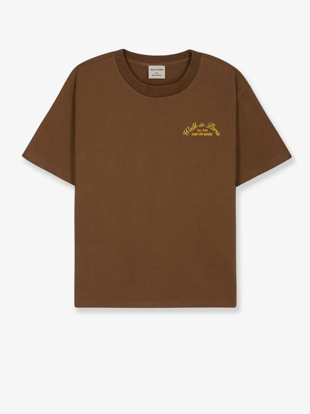 Walk In Paris Men's Cotton Shirt Brown