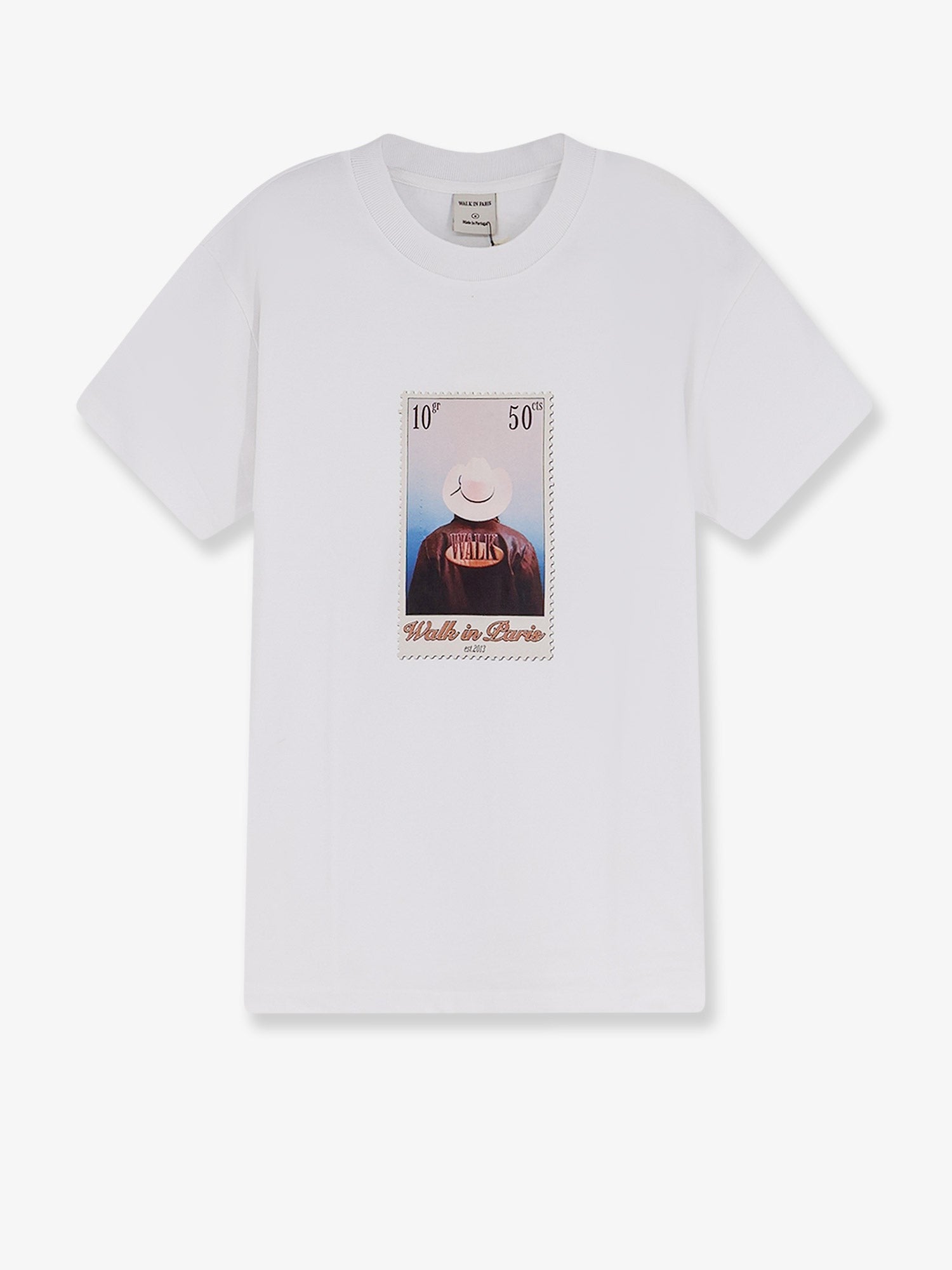 Walk In Paris Men's Cotton Shirt White