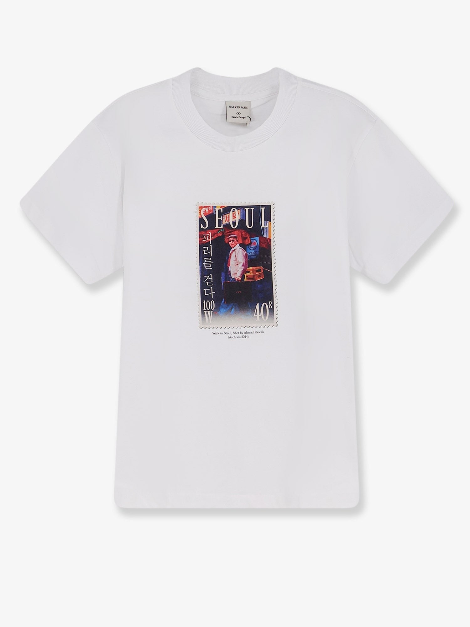 Walk In Paris Men's Cotton Shirt White