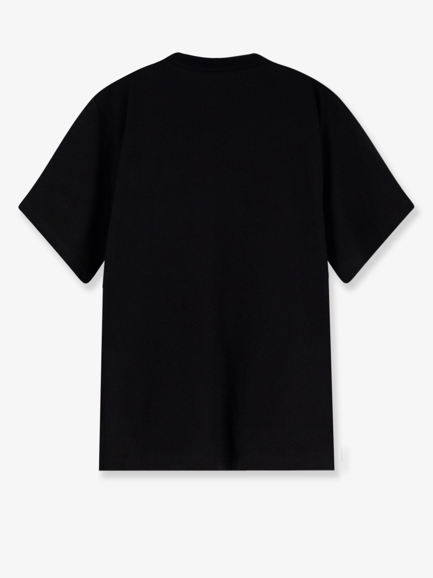 Sacai Men's Cotton Shirt Witht on the Front Black