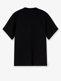 Sacai Men's Cotton Shirt Witht on the Front Black