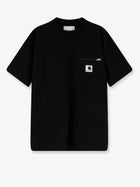 Sacai Men's Cotton Shirt Witht on the Front Black