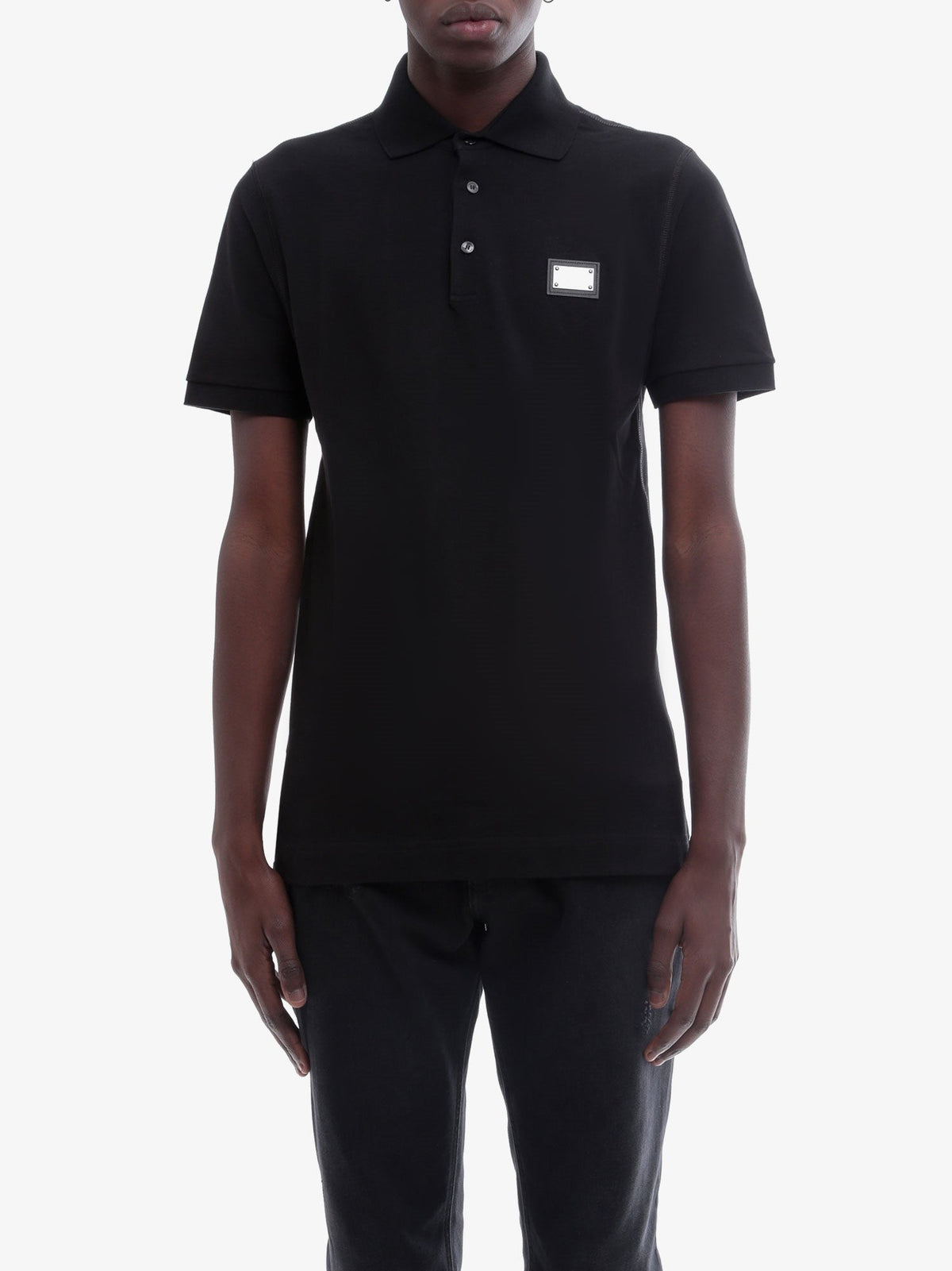 Dolce &amp; Gabbana Men's Polo DG Essential Black, view 3