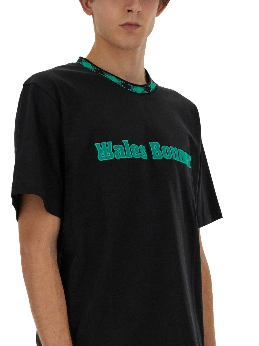 Wales Bonner Men's Cotton Shirt Black, view 4