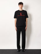Valentino Men's Cotton Shirt Black, view 2