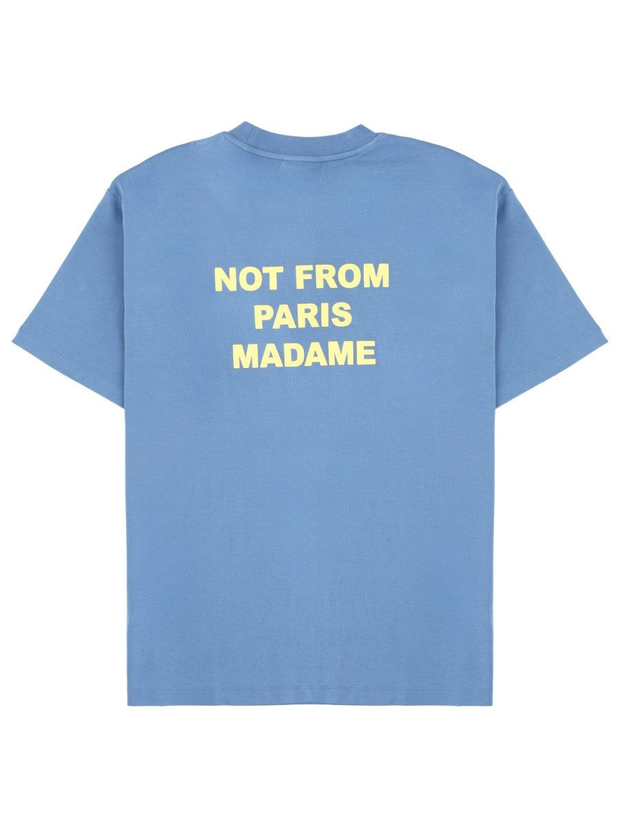 Drôle de Monsieur Men's Cotton Shirt Blue