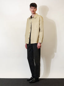 Saint Laurent Men's Cassandre Embroidery Shirt Black