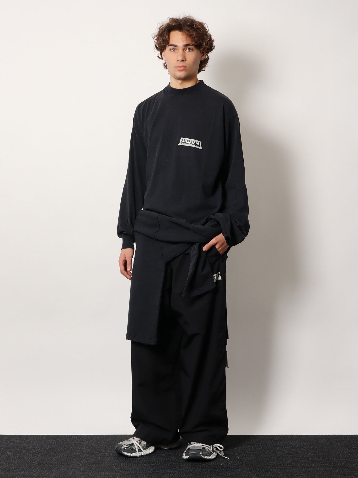 Balenciaga Men's Cotton Shirt Black