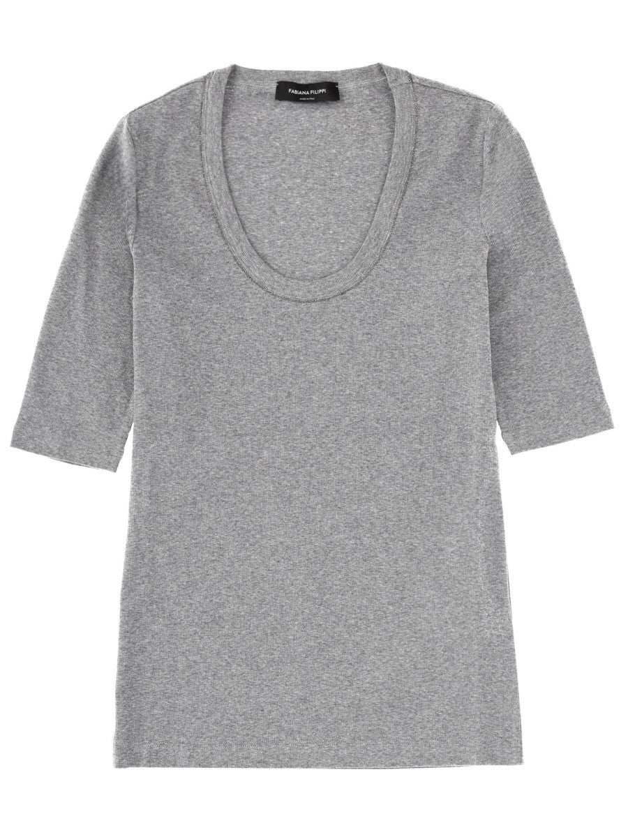 Fabiana Filippi Women's Cotton Shirt Grey Fabiana Filippi