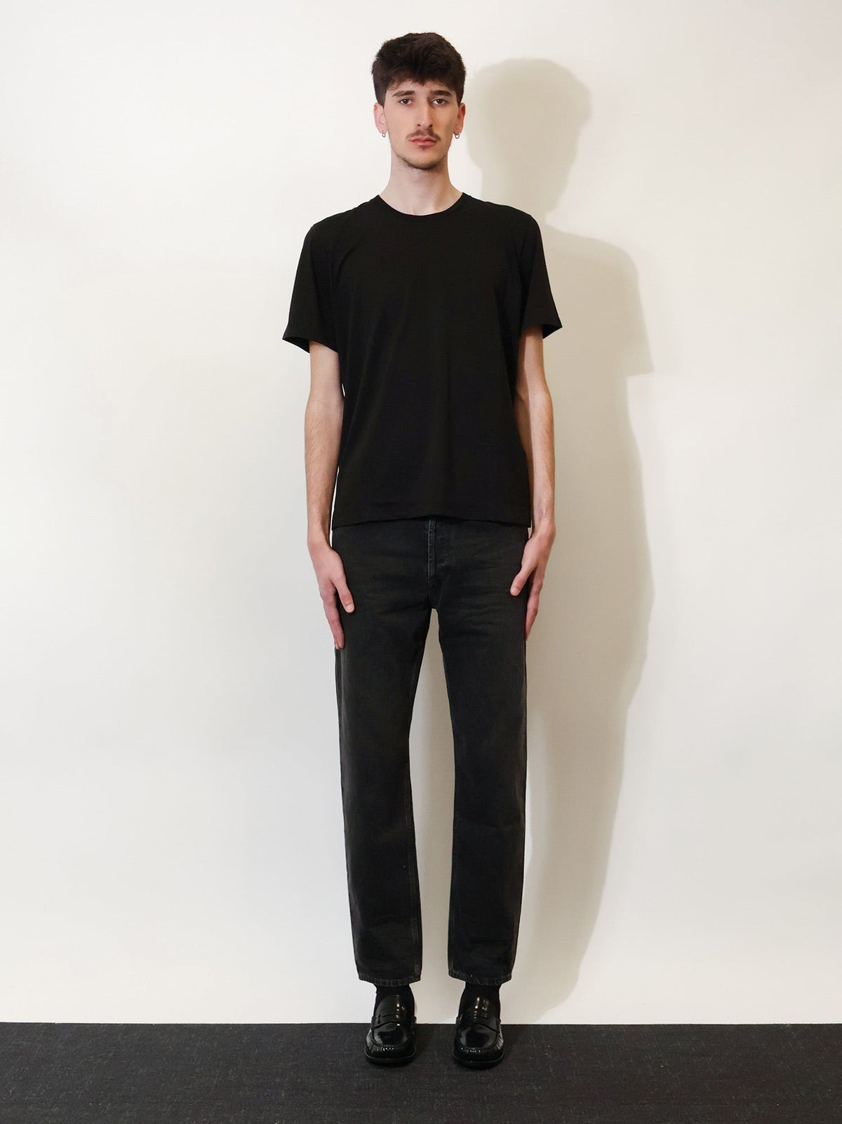 Saint Laurent Men's Cotton Shirt Black, view 3