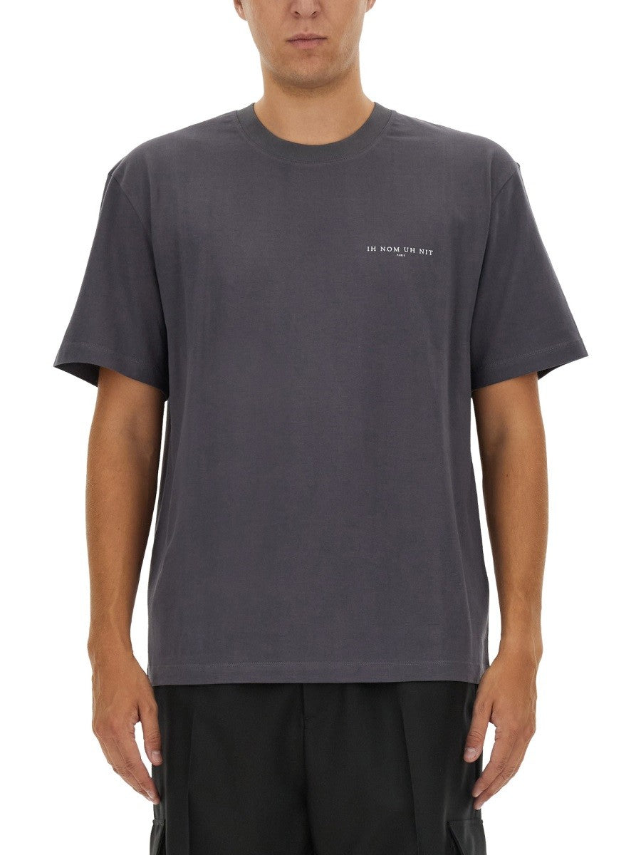 Ih Nom Uh Nit Men's Cotton Shirt Grey