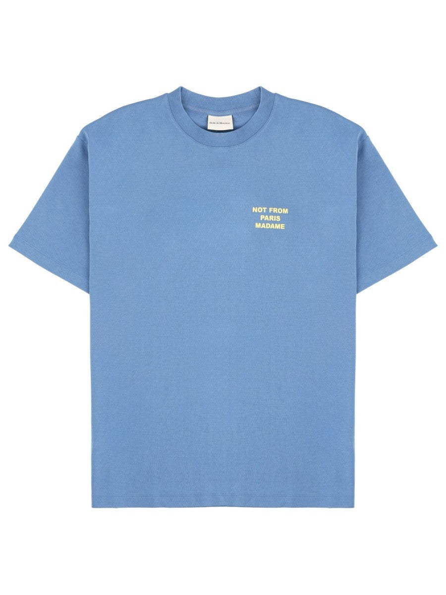 Drôle de Monsieur Men's Cotton Shirt Blue