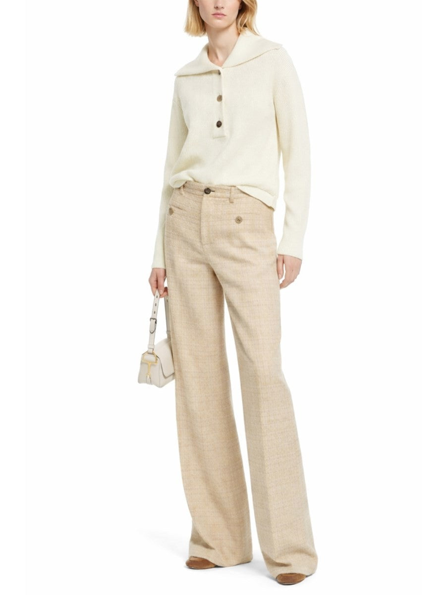 Gucci Women's Cotton Tailored Pants Beige