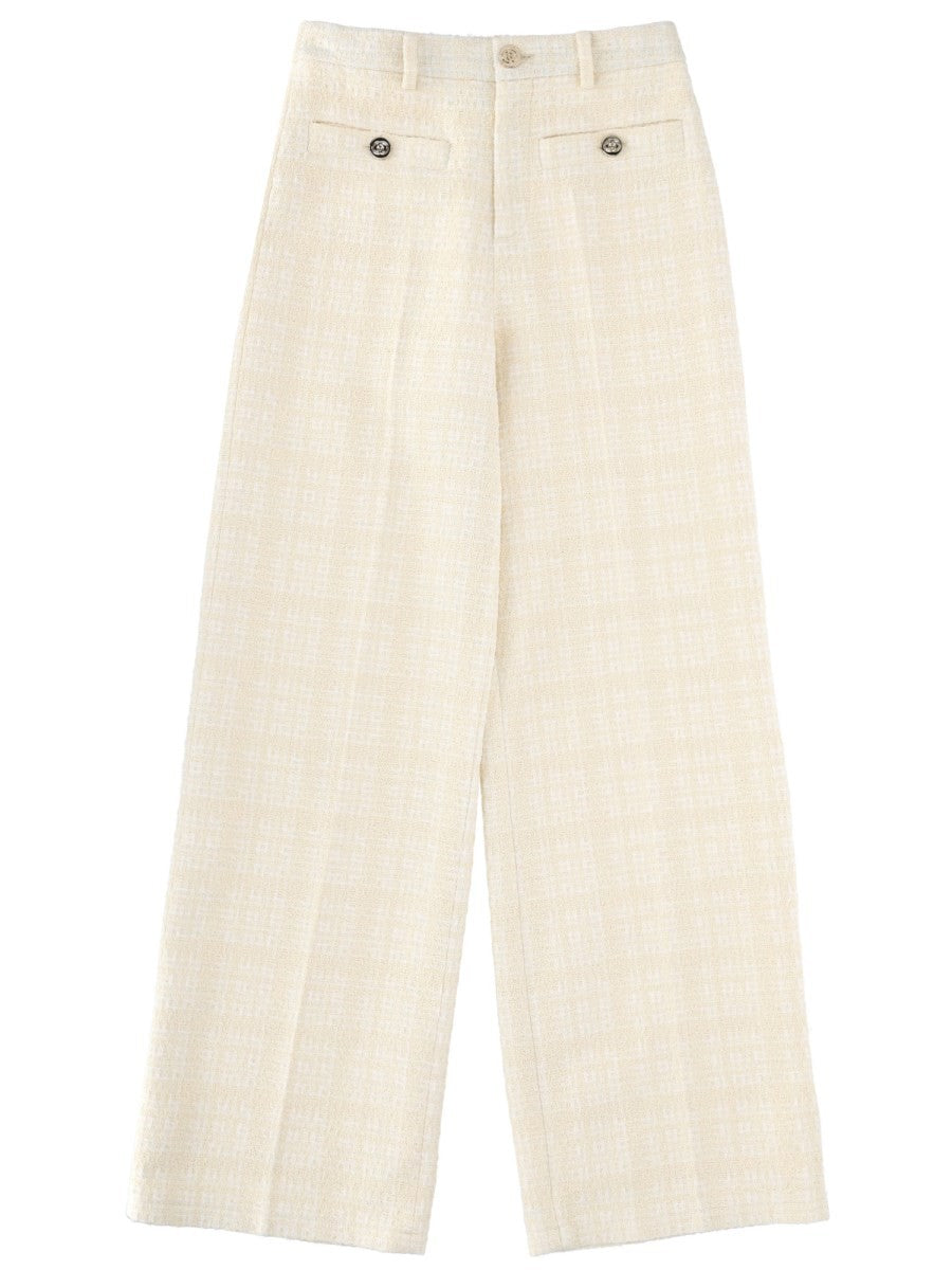 Gucci Women's Cotton Tailored Pants Beige