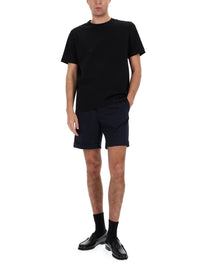 Lardini Men's Cotton Tailored Shorts Blue
