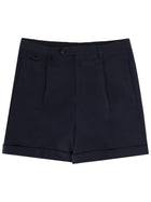 Lardini Men's Cotton Tailored Shorts Blue