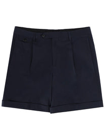 Lardini Men's Cotton Tailored Shorts Blue