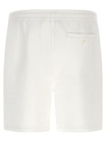Polo Ralph Lauren Cotton Terry Bermuda Shorts White