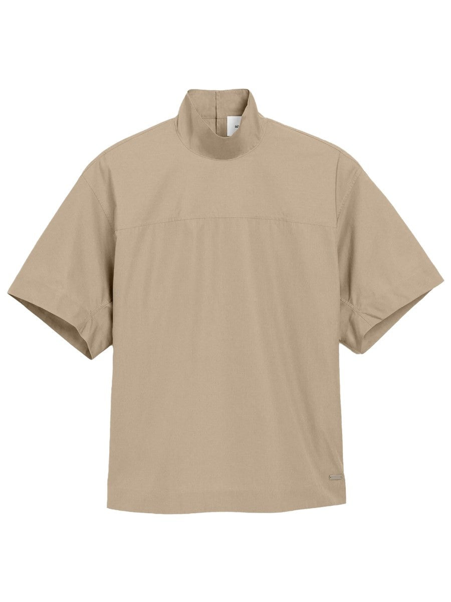 Ami Paris Women's Cotton Top Beige