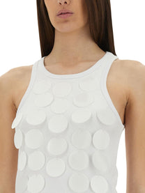msgm Women's Cotton Tops White msgm