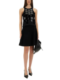 MSGM Women's Cotton Tops Black