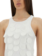 MSGM Women's Cotton Tops White, view 4
