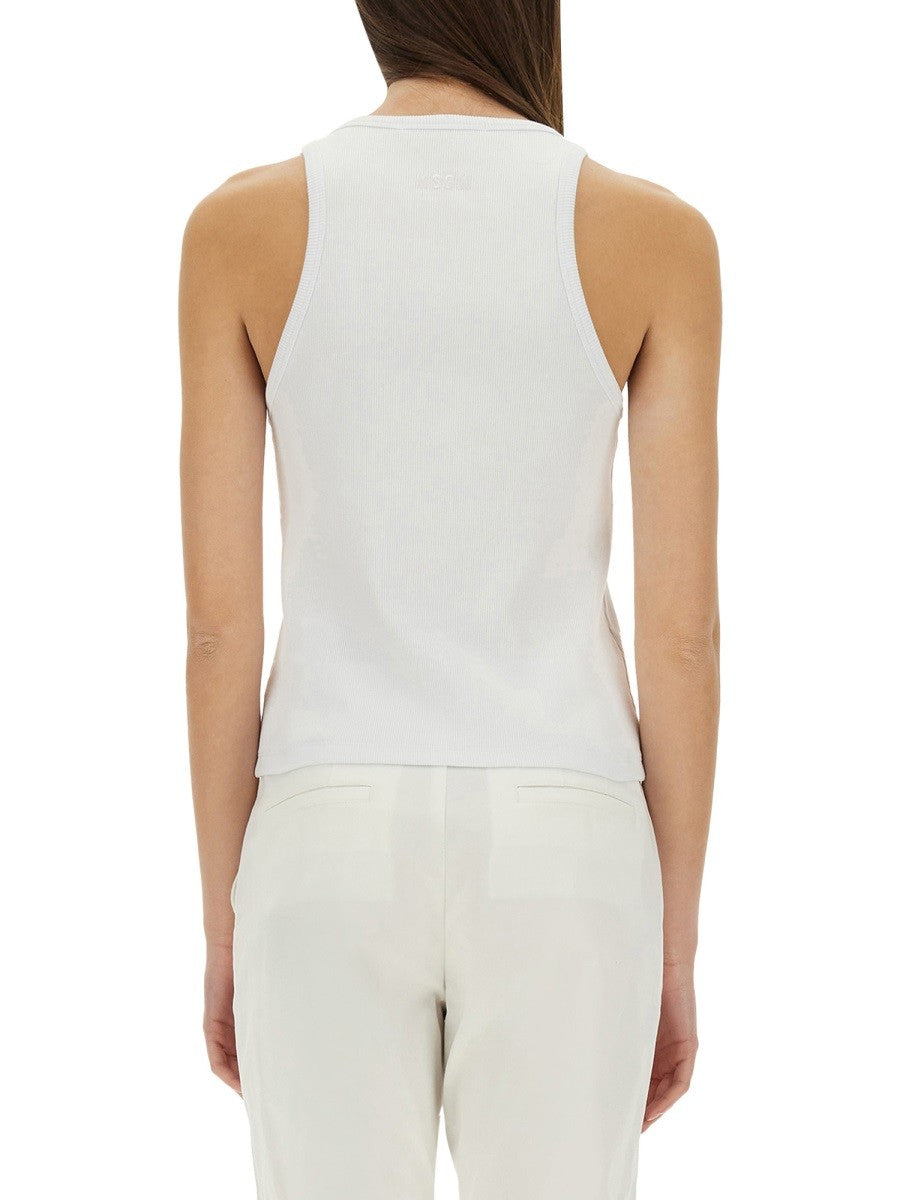 MSGM Women's Cotton Tops White, view 3