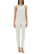 MSGM Women's Cotton Tops White, view 2