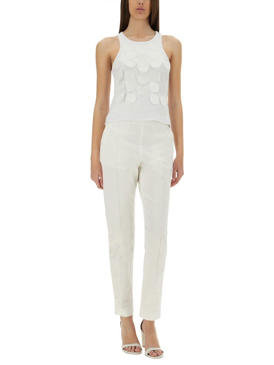 MSGM Women's Cotton Tops White, view 2