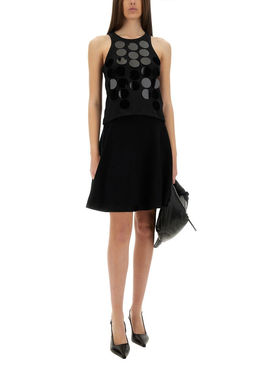 msgm Women's Cotton Tops Black msgm