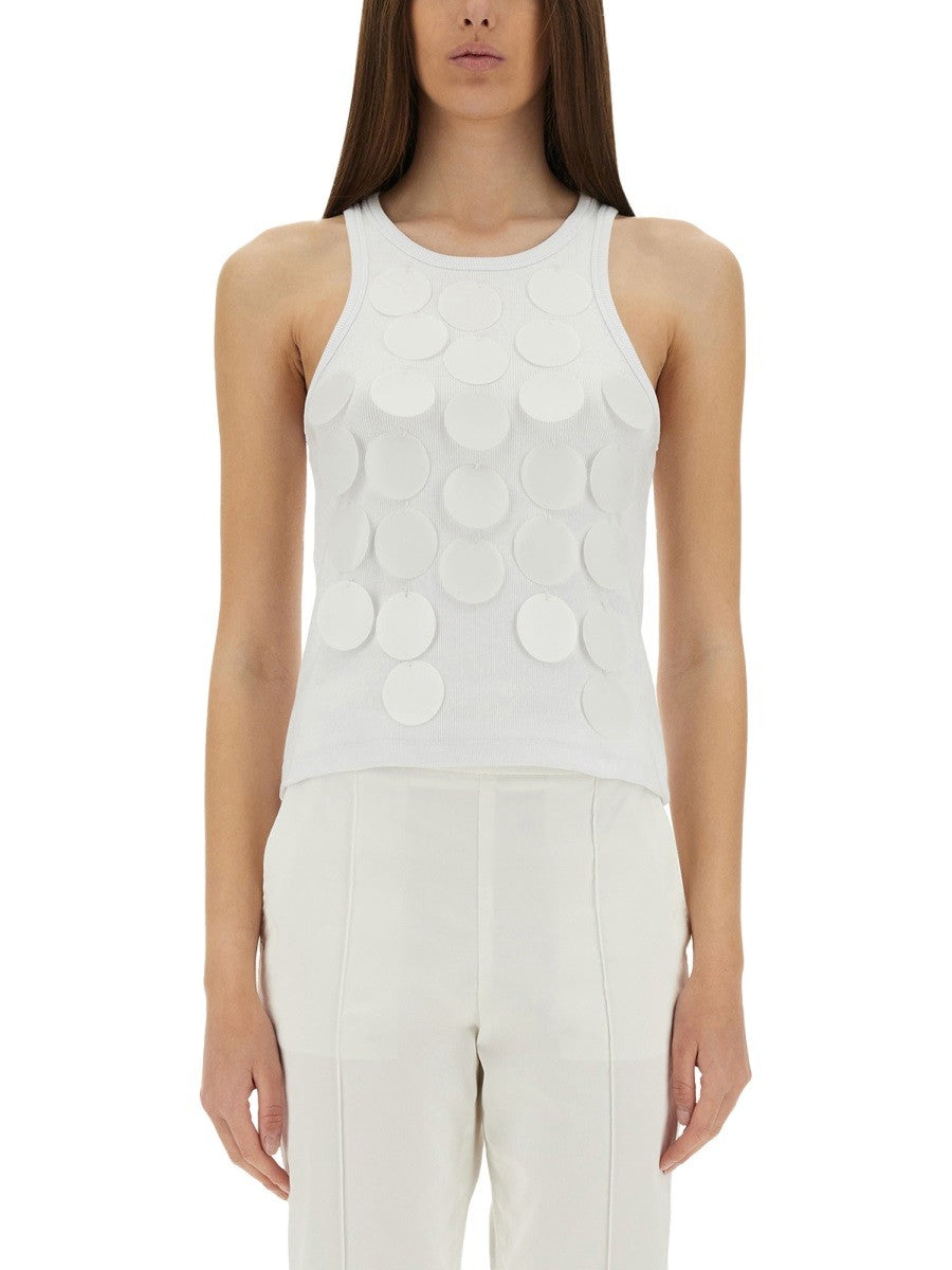 MSGM Women's Cotton Tops White