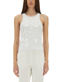 msgm Women's Cotton Tops White msgm