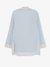 Tory Burch Women's Cotton Tory Tunic Shirt Blue