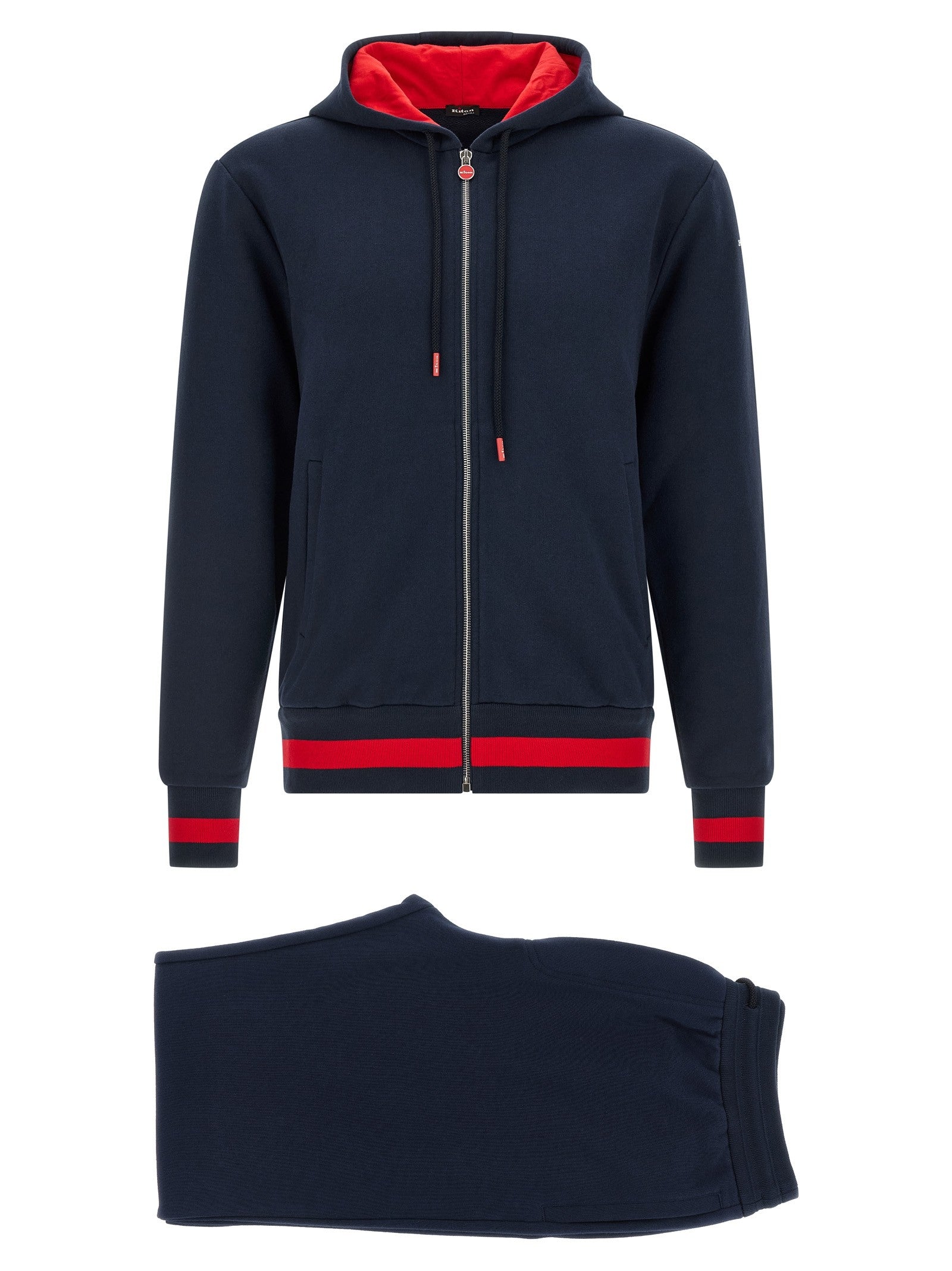 Kiton Cotton Tracksuit Blue
