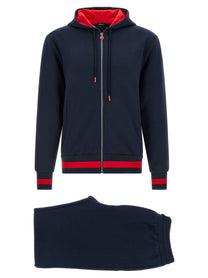 Kiton Cotton Tracksuit Blue