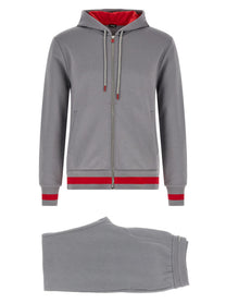 Kiton Cotton Tracksuit Grey