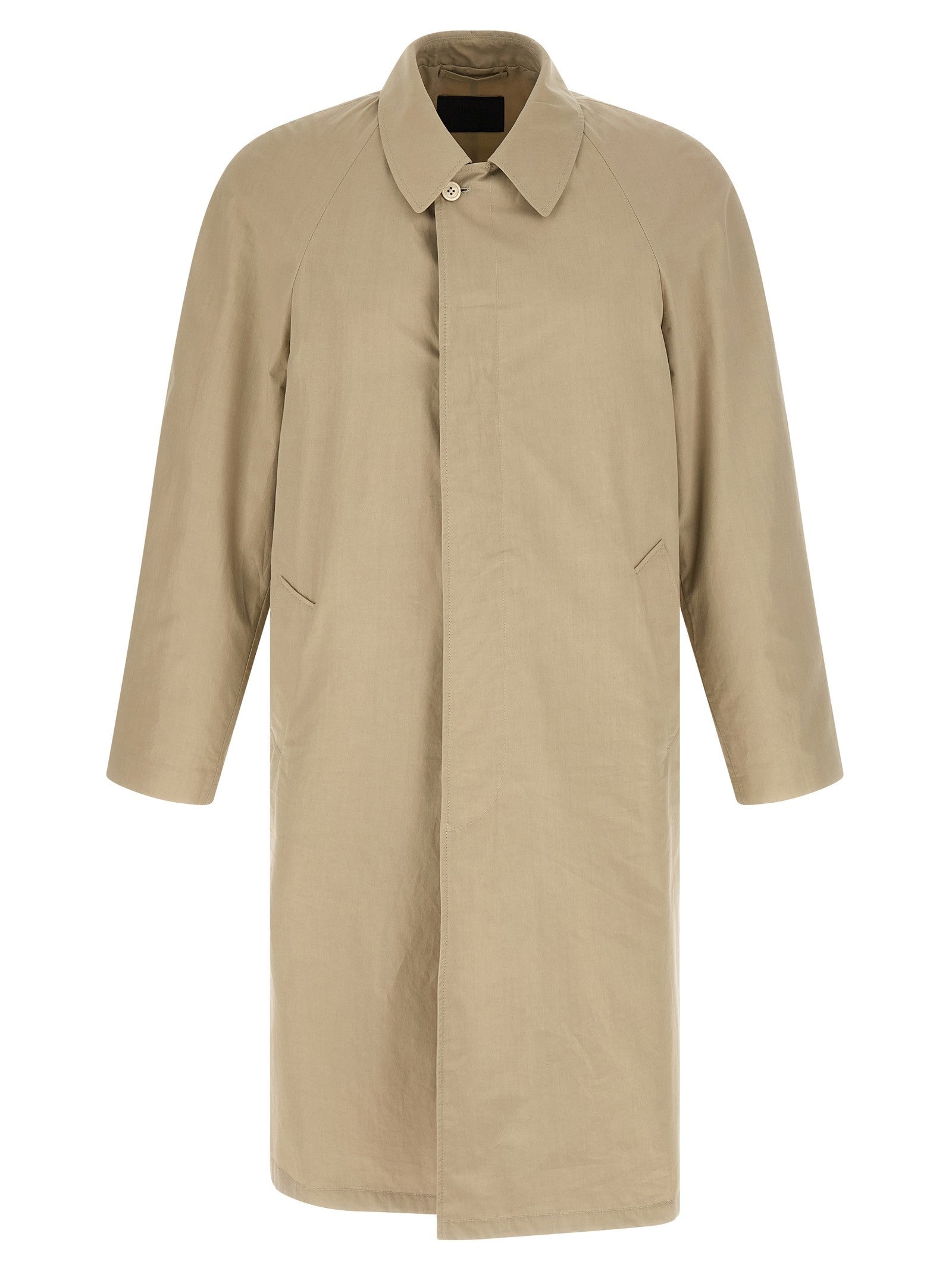 PRADA Cotton Trench Coat Beige