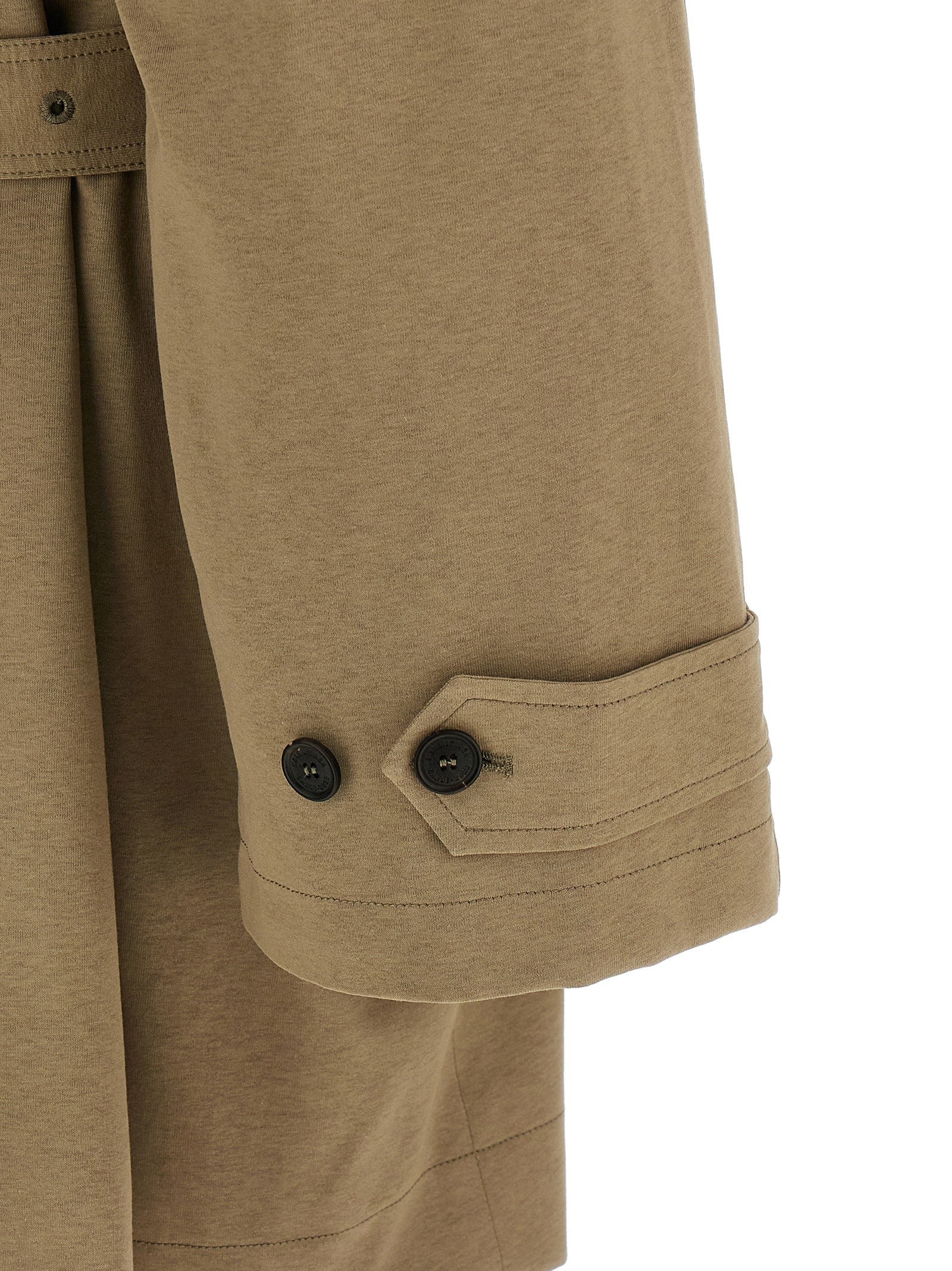Balenciaga Cotton Trench Coat Beige