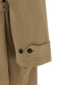 Balenciaga Cotton Trench Coat Beige
