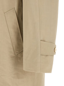 PRADA Cotton Trench Coat Beige