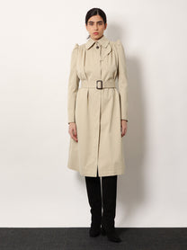 Alexander McQueen Women's Cotton Trench Beige