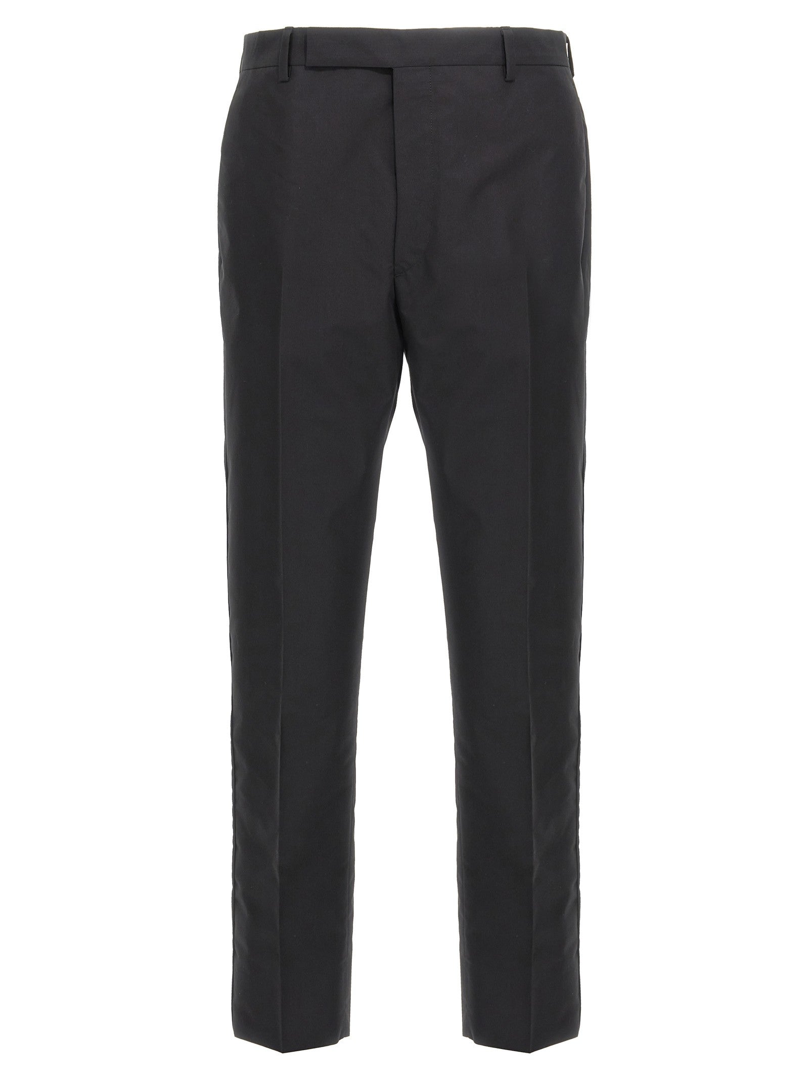 PRADA Cotton Trousers Tec Black