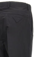 PRADA Cotton Trousers Tec Black, view 4
