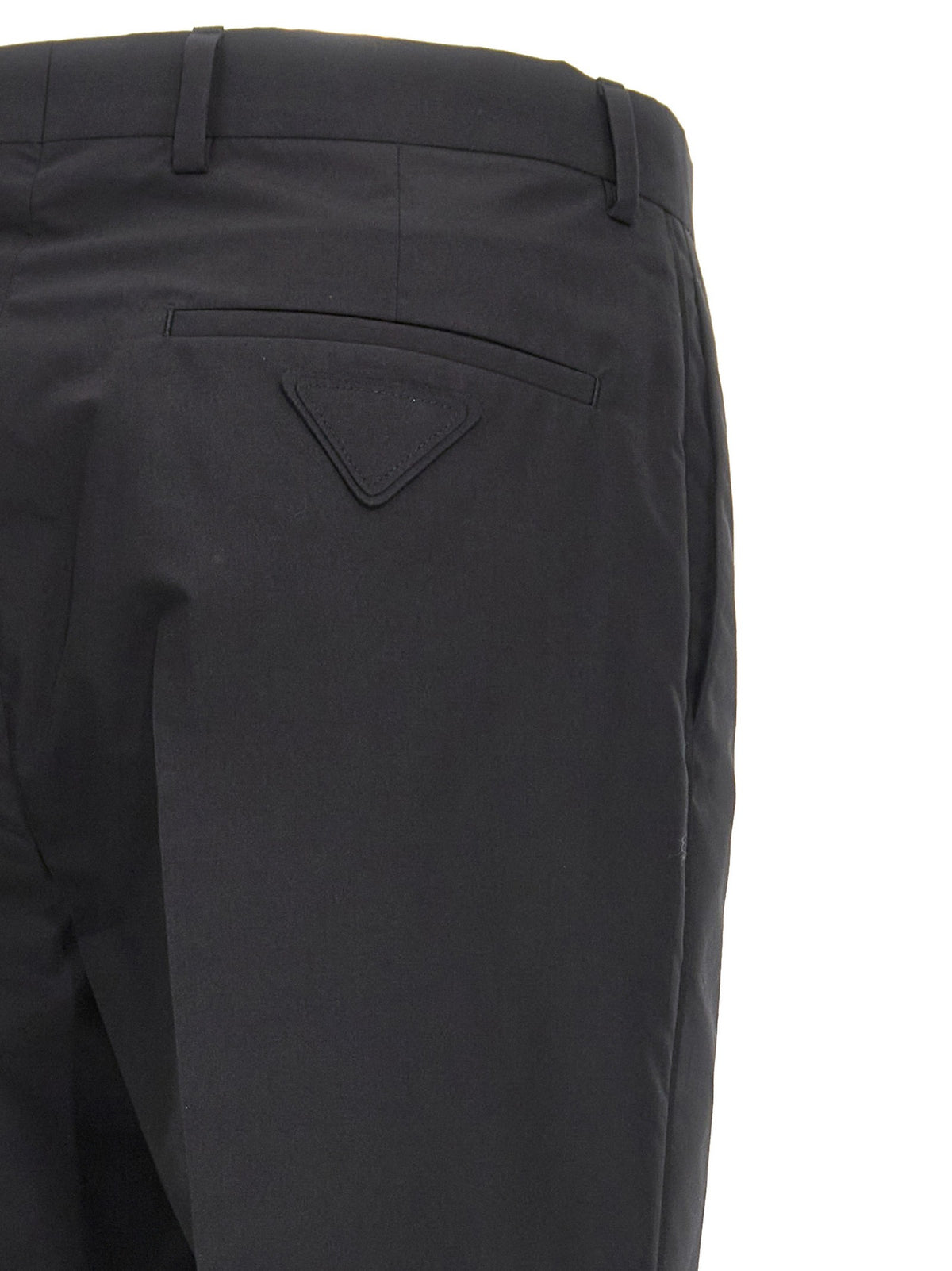 PRADA Cotton Trousers Tec Black, view 4