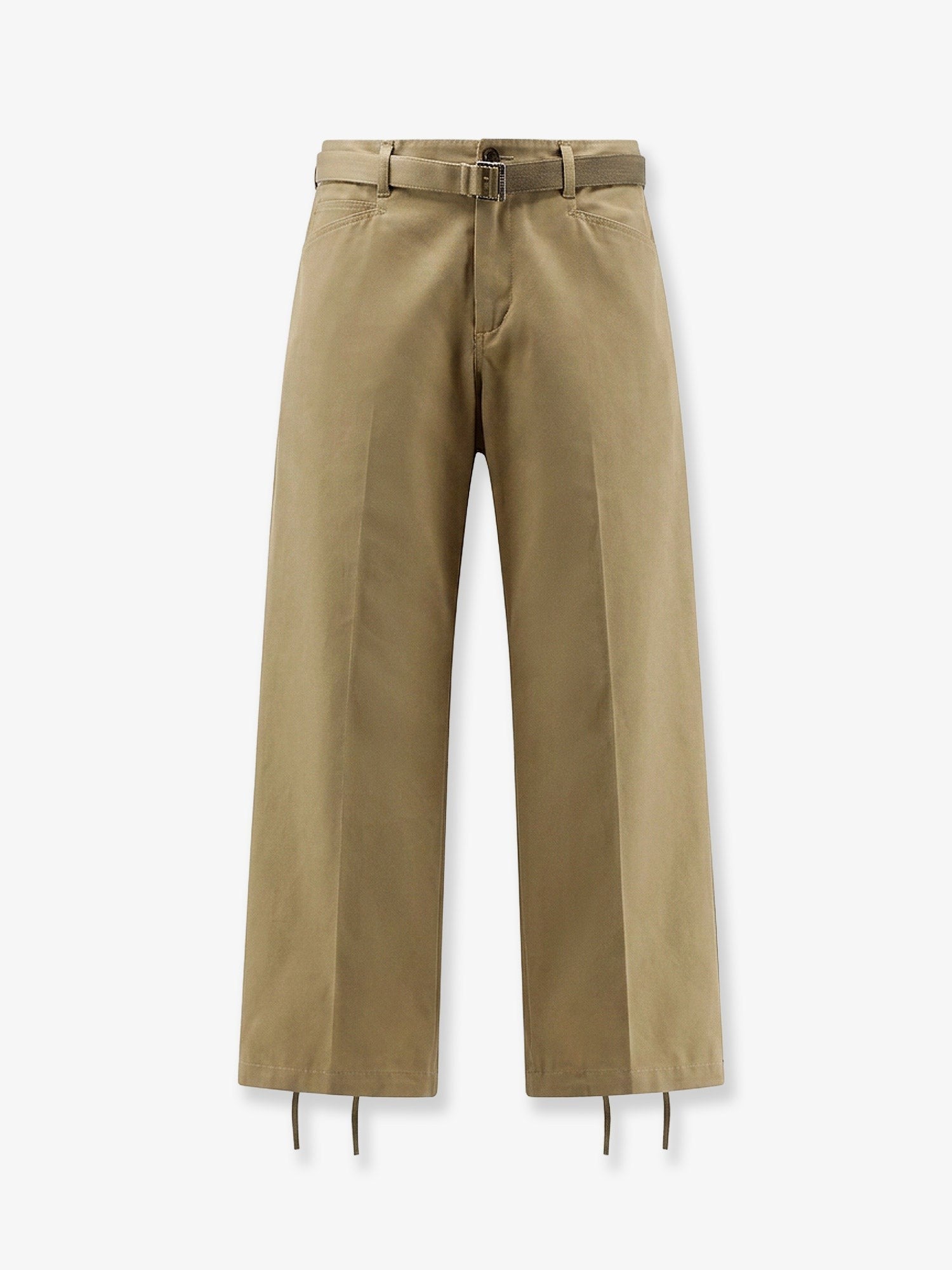 Sacai Men's Cotton Trousers Beige
