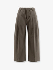 Brunello Cucinelli Women's Cotton Trousers Gold