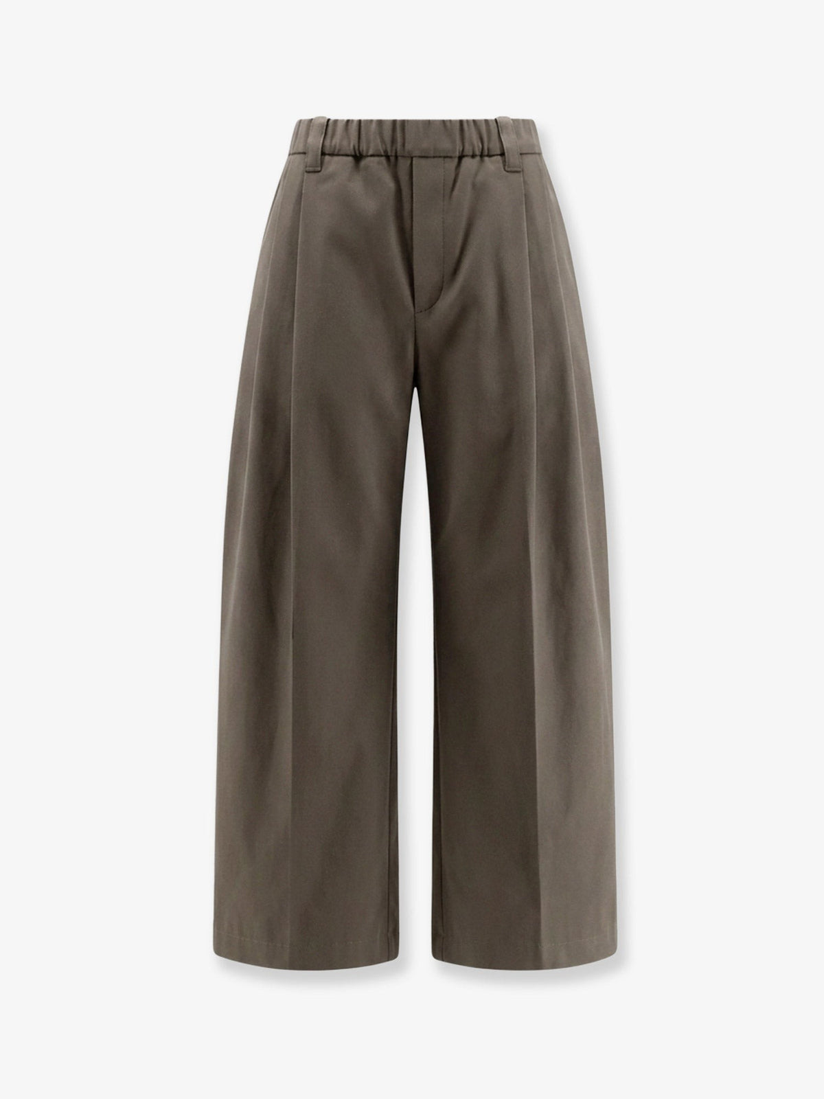 Brunello Cucinelli Women's Cotton Trousers Gold