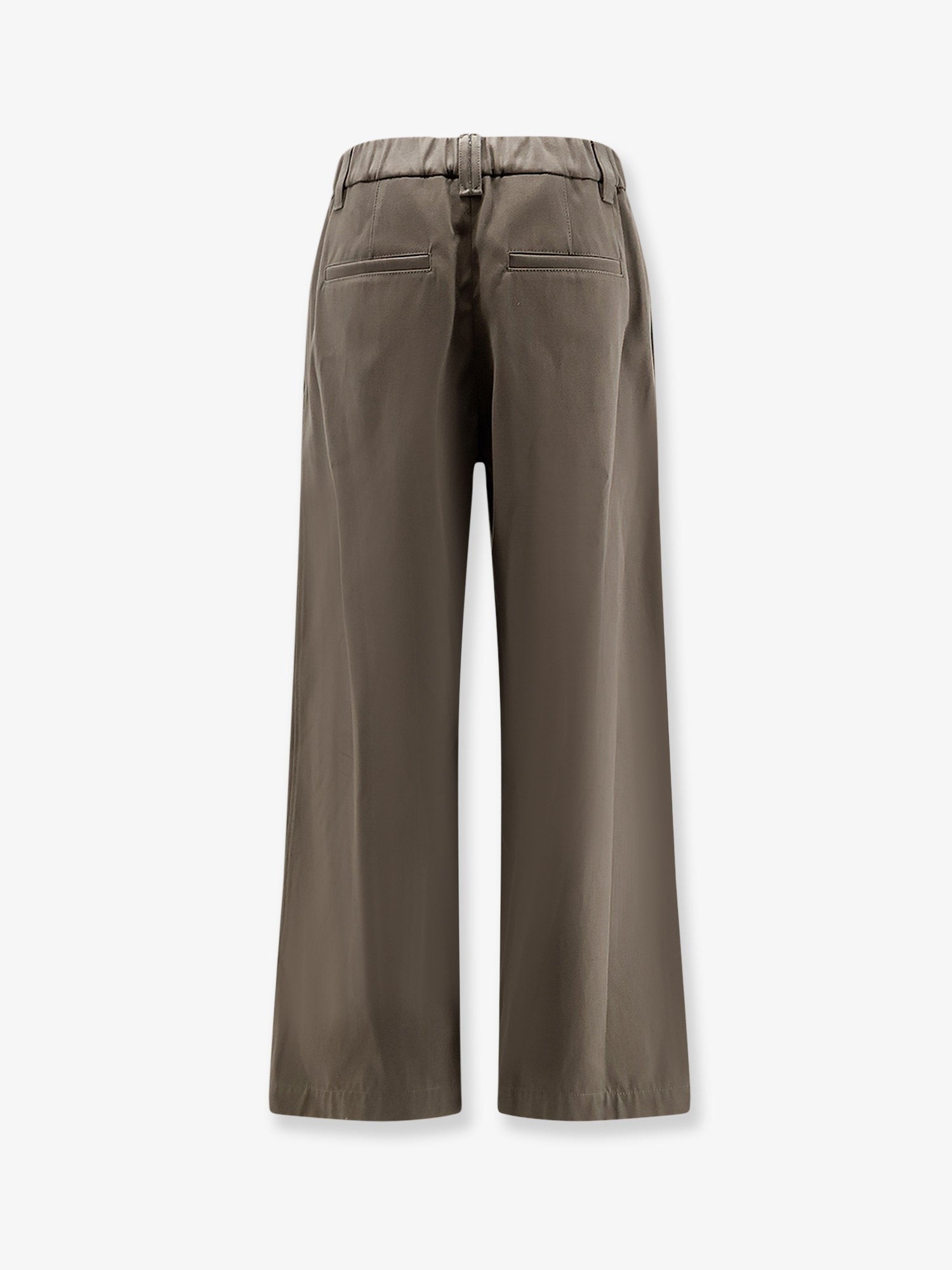 Brunello Cucinelli Women's Cotton Trousers Gold