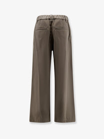 Brunello Cucinelli Women's Cotton Trousers Gold